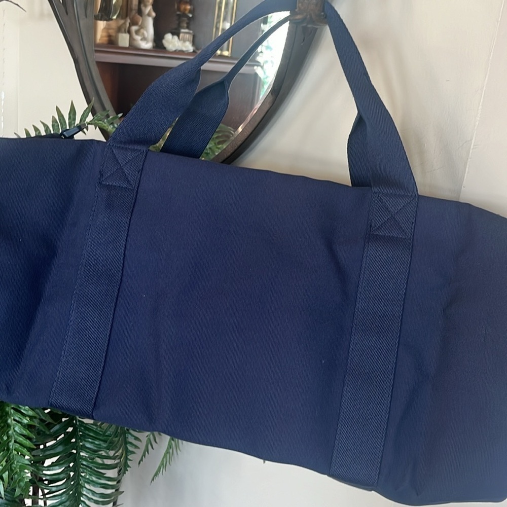 Brand New Polo Ralph Lauren Blue Duffle Bag w/ Embroidered Pony Colorful Logo - Picture 8 of 15